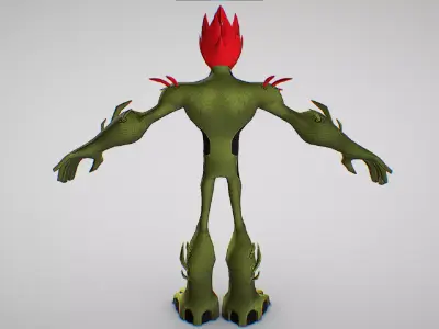 Swampfire - Omnitrix Sample Of Methanosian - Ben 10 Omniverse 2 Low-poly 3D model