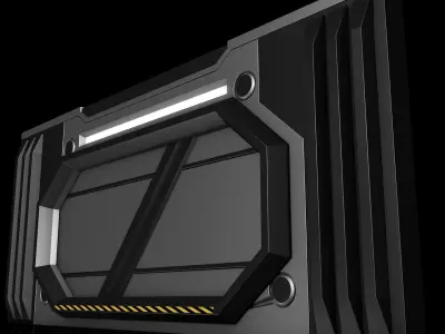 Sci Fi Door 3D model