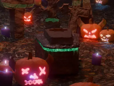 Haunted Graveyard - The Awakening Grave 3D model