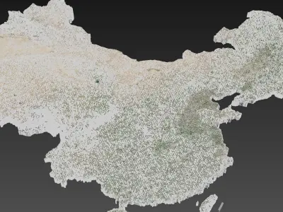 China map 3D model