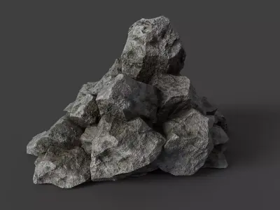 Rock 6-5 Low-poly 3D model