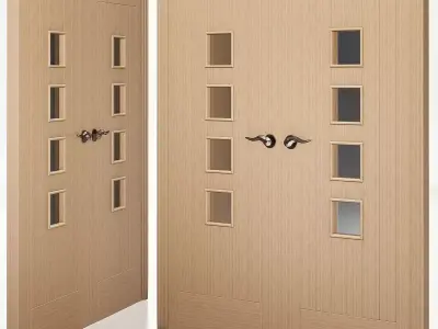 Interior Doors 3d model Low-poly 3D model