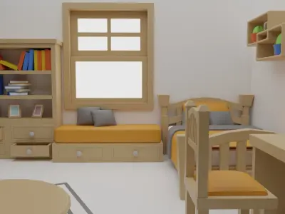Another bedroom Free 3D model