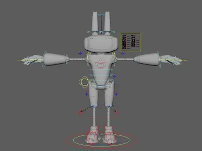 Robot 007 3D model