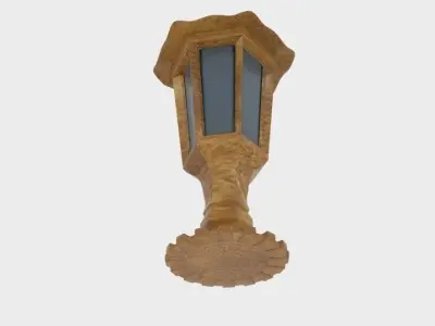 Purely Solar Fence Light 3D model