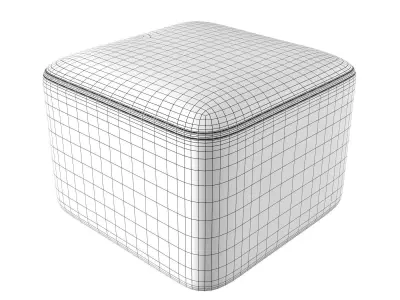 99 Poufs Square 3D model