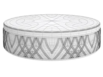 Coffee table Smania Industria mobili spa TVIRIDE03 Low-poly 3D model