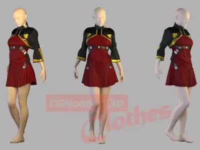 Si-Fi Future Clothes - 41 Marvelous Designer and Clo3D 3D model