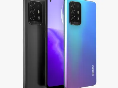 Oppo Reno5 Z Full Colors 3D model