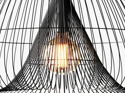 Cosmo Bronze Pendant Light 3D model