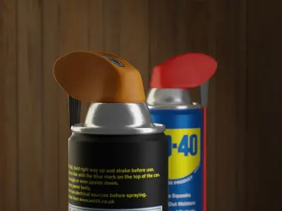 WD 40 Oil Spray 3D model