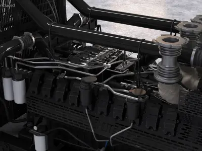  Industrial Diesel Generator Green 