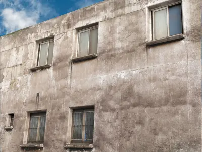 Abandoned Old House Building Asset Low-poly 3D model