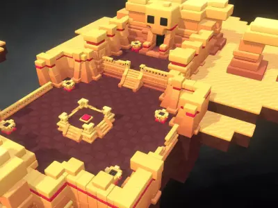 Dessert Temple - Proto Series Low-poly 3D model