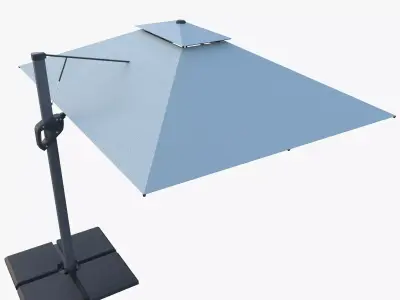 Patio Umbrella Outdoor Cantilever 3D model