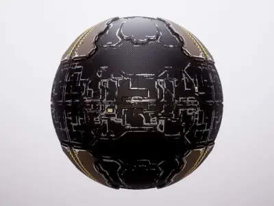 PBR Sci-Fi Spaceship Texture 09 Low-poly 3D model