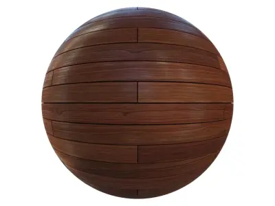 Exotic wood decking texture 3D model
