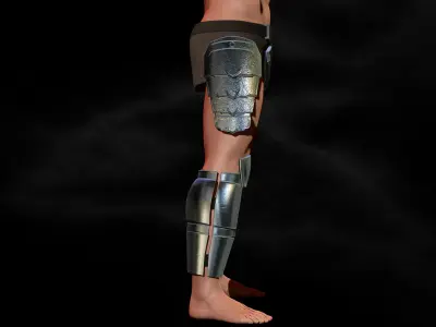 Predator Armor Legs Scale 1-1 File STL-OBJ for 3D Printing 3D print model