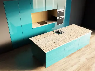 18-Kitchen6 glossy 2 3D model