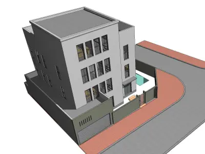 Urban House Concept 3D model