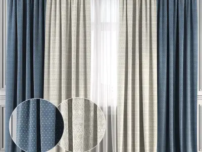 Curtain Set 134 3D model