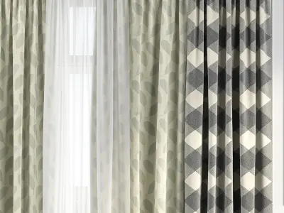 Curtain Set 119 3D model