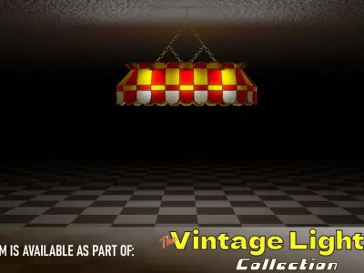 Vintage Hanging Lamp 3D model