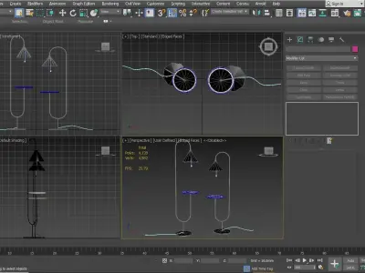 OZZ Floor lamps Free 3D model
