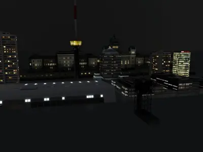 Bern High Rises Pack Low-poly 3D model