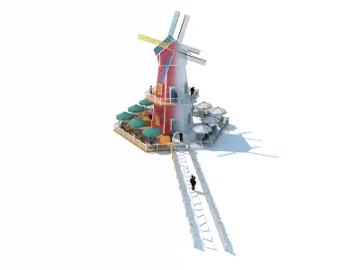 Windmill Cafe 3D model