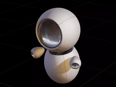 Valentine Sphere Robot Top View 3D model