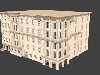 7 street building  3D model