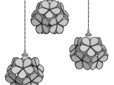 SUM chandelier Low-poly 3D model