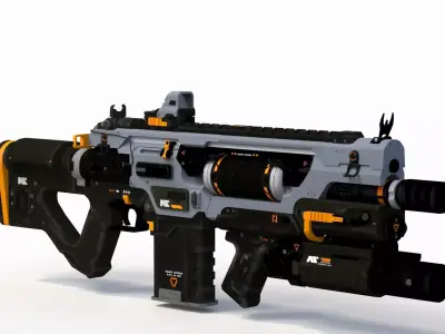 Sci-Fi Laser Gun 1 3D model