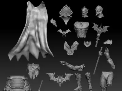 Hordak from Masters of the universe winky fan made 3D print model