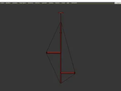 ED045 POLYGON CHANDELIER Low-poly 3D model