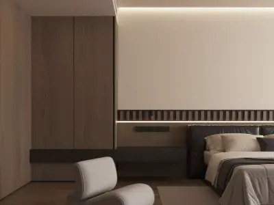 Bedroom interior scenes 3D model