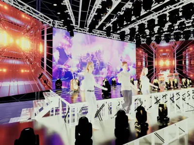 Escenario para conciertos  layher  3D model