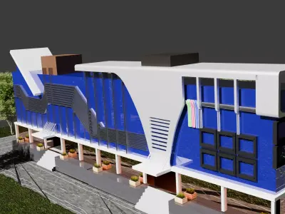shopping center Free 3D model