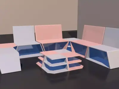 Cowbell Sofa 3D model