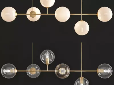 Raizer Linear Chandelier 3d model Low-poly 3D model