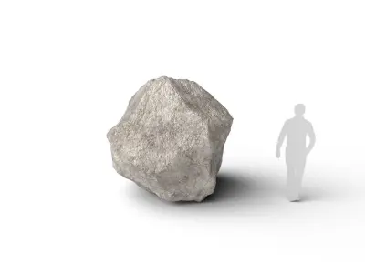 Rock M09A Low-poly 3D model