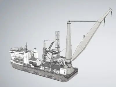  PIPELAY CRANE VESSEL  3D model