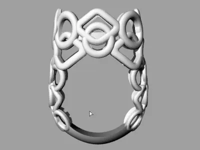 Blue Ring 3D print model