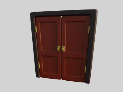 Cartoon Door 15b 3D model