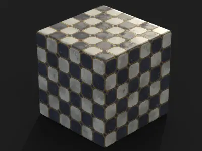 Stylized Marble Floor Material Texture