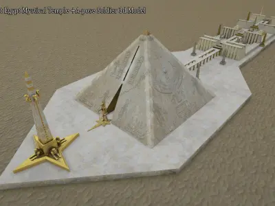 Ancient  Egypt  Temple  3d Model 3D model