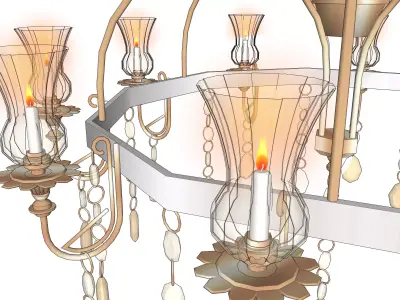 chandelier 14 3D model purchase