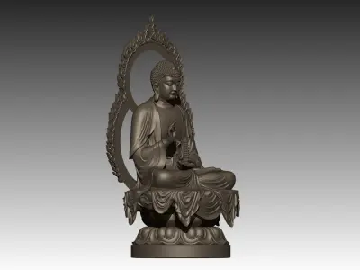 Amitabha Buddha  3D print model