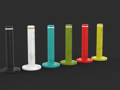 Road Block Pillar  3D model